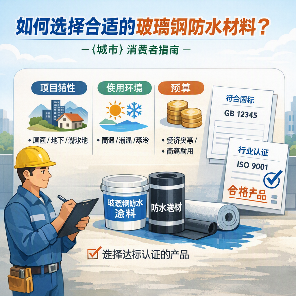 如何判定玻璃钢防水材料的合格标准? 忻州 消费者指南