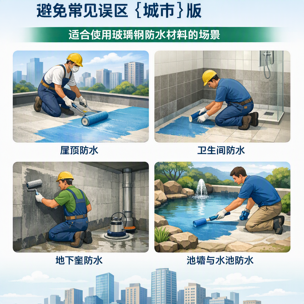 玻璃钢防水材料施工注意事项,避免常见误区 忻州 版