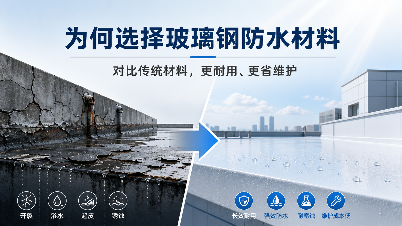在忻州,为何选择玻璃钢防水材料而非传统材料